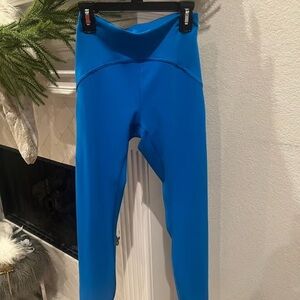 Blue High-Waisted Leggings